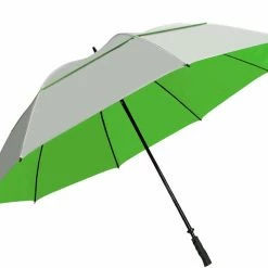 Proactive Sports Sun Tek 68" UV Protection Wind Cheater Vented Canopy Umbrella (Silver/Green)