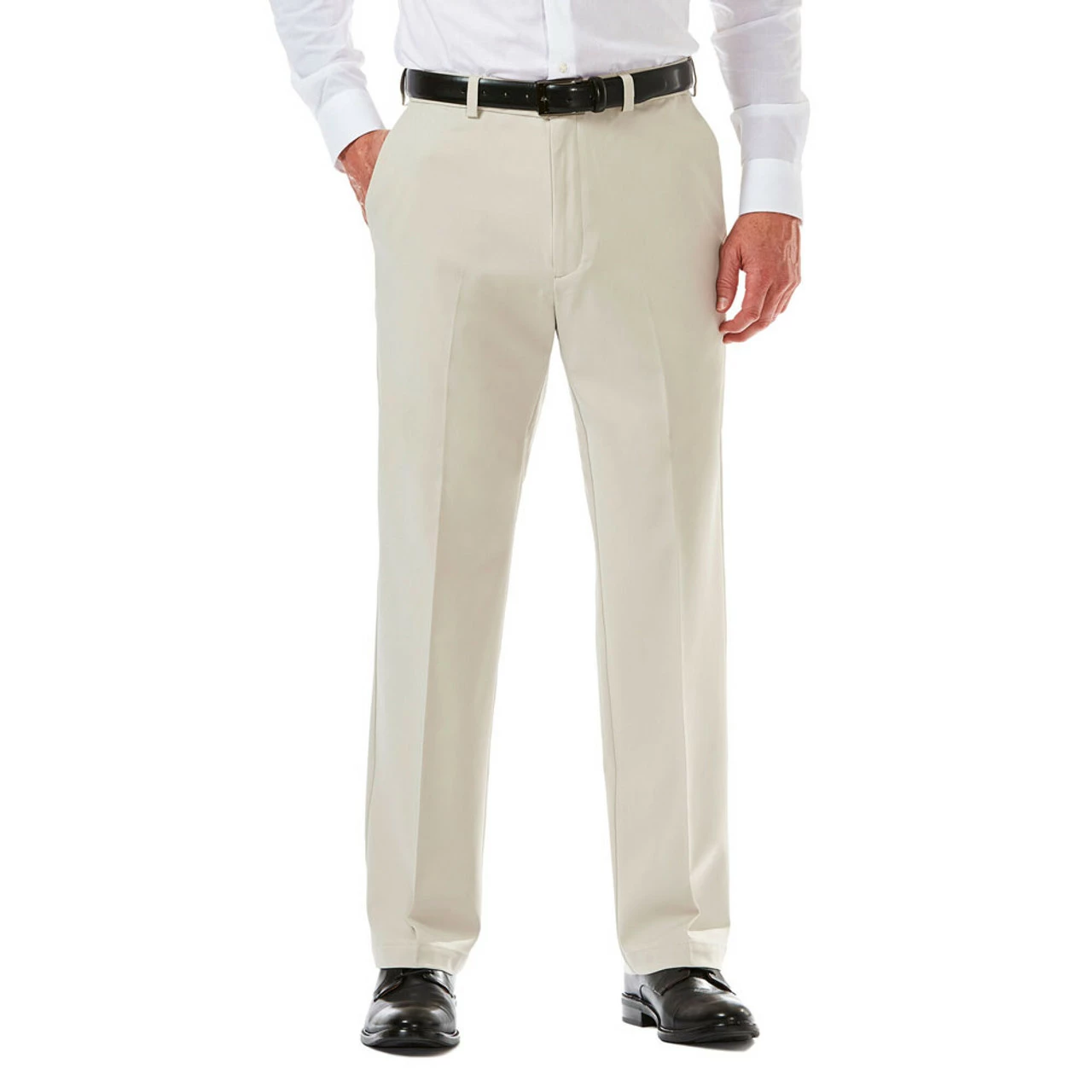 Haggar, Cool 18 PRO Pant. Solid Plain Front, Classic Fit. String. (HC00235-270) 3 Haggar, Cool 18 PRO Pant. Solid Plain Front, Classic Fit. String. (HC00235-270)