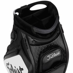 Titleist Tour Staff Bag -Cheap Custom Fit Golf Clubs Store Titleist Black White Staff Bag Top View
