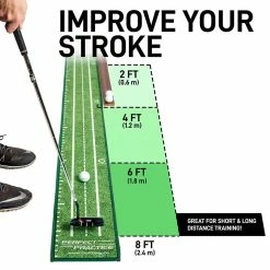 Perfect Practice Golf Perfect Practice Putting Mat Compact Edition (8ft) -Cheap Custom Fit Golf Clubs Store compact putting mat improve 92733.1653514721
