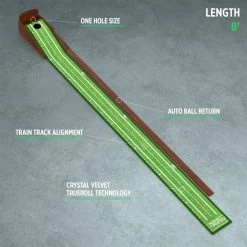 Perfect Practice Golf Perfect Practice Putting Mat Compact Edition (8ft) -Cheap Custom Fit Golf Clubs Store compact putting mat overview 71109.1653511807