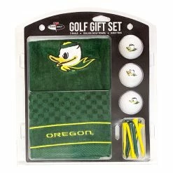 Team Golf Oregon Ducks Fighting Duck Gift Set (Towel, Balls, Tees) -Cheap Custom Fit Golf Clubs Store golf gift set packaging 99926.1653585652