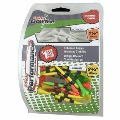 Proactive Sports ProActive Pride Performance Plastic Golf Tees Combo Pack (2 Lengths) 50 Count