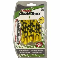 Proactive Sports ProActive Pride Performance Striped Plastic Golf Tees (30 Count) -Cheap Custom Fit Golf Clubs Store pride performance golf tees 2 34 yellow 53042.1668451325
