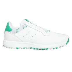 Adidas S2G SL Golf Shoes - Ftwr White/Ftwr White/Court Green