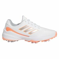 Adidas Women's ZG23 Lightstrike Golf Shoes - Ftwr White/Silver Met./Coral Fusion