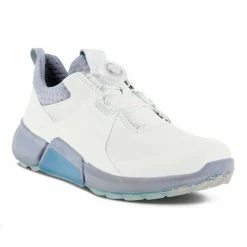 Ecco W BIOM Hybrid 4 BOA Golf Shoes - White/Silver Grey