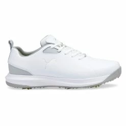 Puma FUSION FX Wide Golf Shoes - Puma White/Puma Silver/High Rise