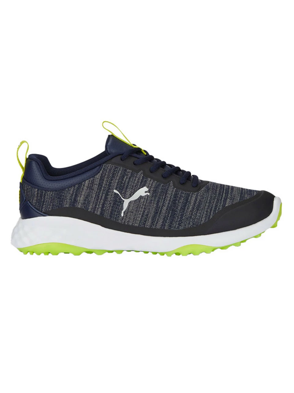 Puma FUSION Pro Wide Golf Shoes - Puma Navy/Puma Silver/Lime Smash 3 Puma FUSION Pro Wide Golf Shoes - Puma Navy/Puma Silver/Lime Smash