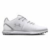 Under Armour HOVR Fade 2 Spikeless Wide (2E) Golf Shoes - White/Metallic Silver