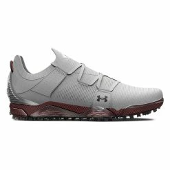 Under Armour HOVR Tour Spikeless Wide Golf Shoes - Halo Grey/After Burn