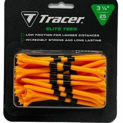 Spikes Tracer Elite Plastic Prong 3 1/4" Golf Tees (25 Count) -Cheap Custom Fit Golf Clubs Store tracer elite tees lf 314 orange 58951.1668466295