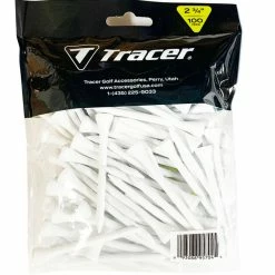 Spikes Tracer Wood Golf Tees 2 3/4" White (100 Count)