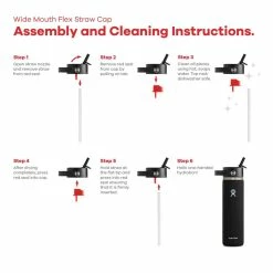 Hydro Flask Wide Mouth Flex Straw Cap -Cheap Custom Fit Golf Clubs Store wfs black steps 05635.1659041621